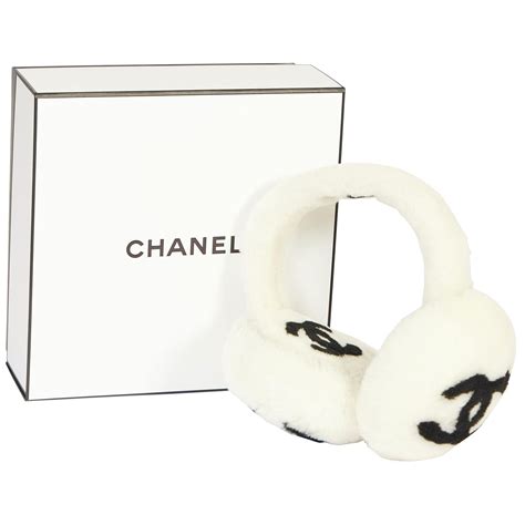 white chanel ear muffs|chanel barrettes.